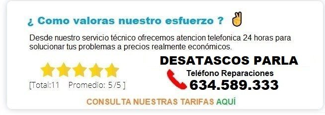 Desatascos Parla Precios